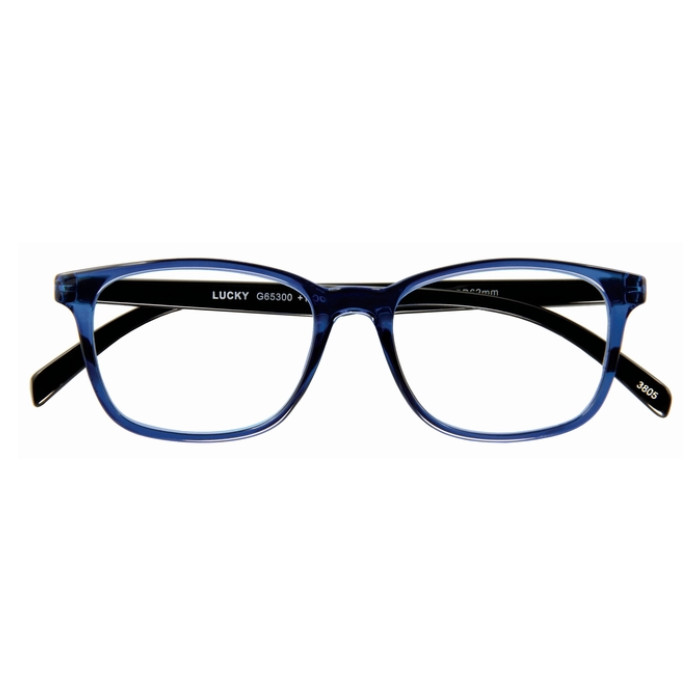Leesbril I Need You +3.00 dpt Lucky blauw-zwart