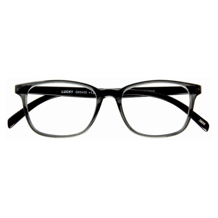 Leesbril I Need You +2.00 dpt Lucky grijs-zwart