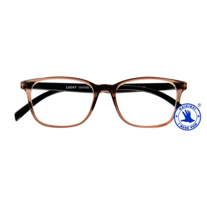 Leesbril I Need You +1.00 dpt Lucky bruin-zwart