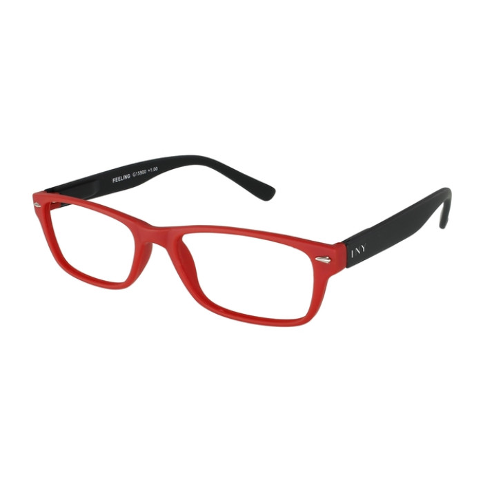 Leesbril I Need You +1.50 dpt Feeling rood-zwart