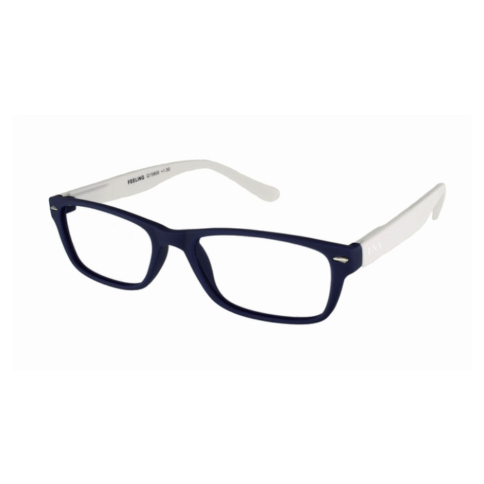 Leesbril I Need You +3.00 dpt Feeling blauw-wit