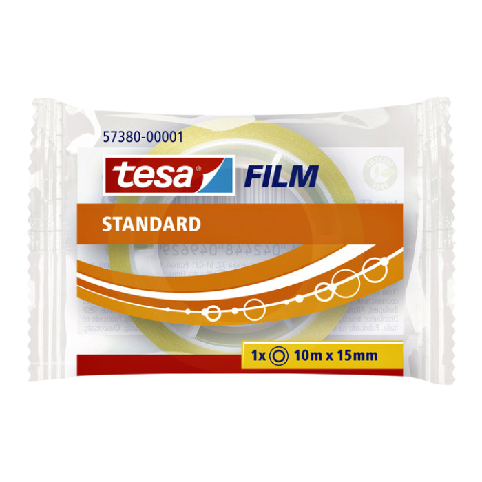 Plakband tesafilm® Standaard 10mx15mm transparant