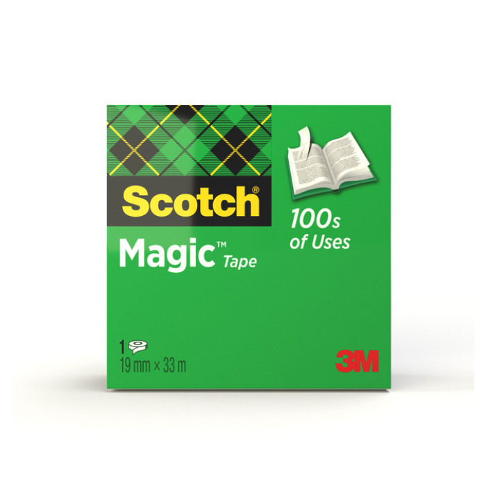 Plakband Scotch Magic 810 19mmx33m onzichtbaar mat