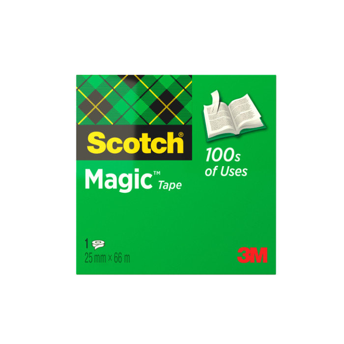Plakband Scotch Magic 810 25mmx66m onzichtbaar mat