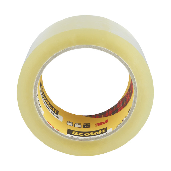 Verpakkingstape Scotch Secure Seal 50mmx66m transparant 6 rollen