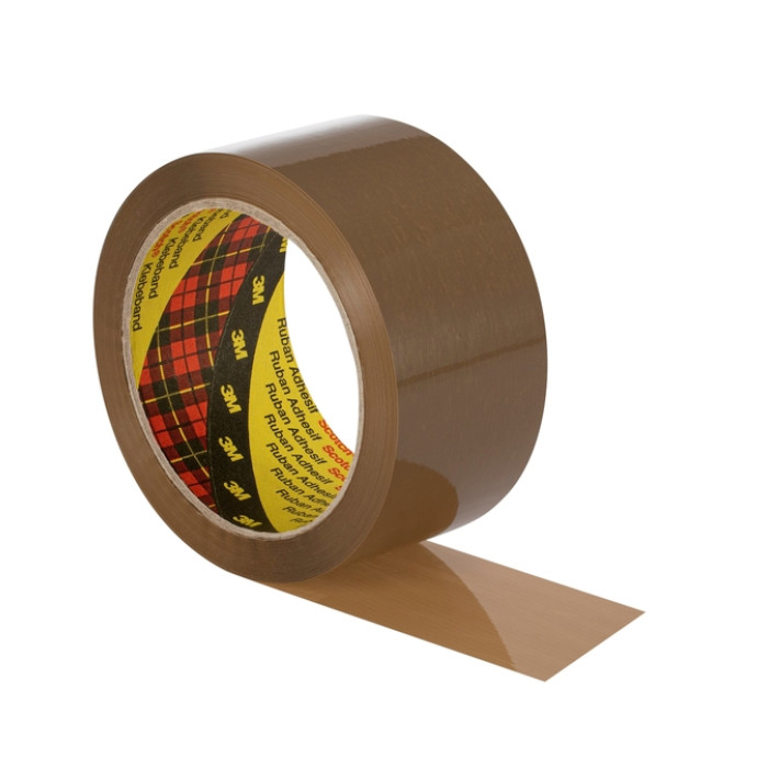 Verpakkingstape Scotch 371 50mmx66m bruin PP 6 rollen
