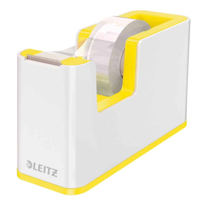 Plakbandhouder Leitz WOW wit/geel