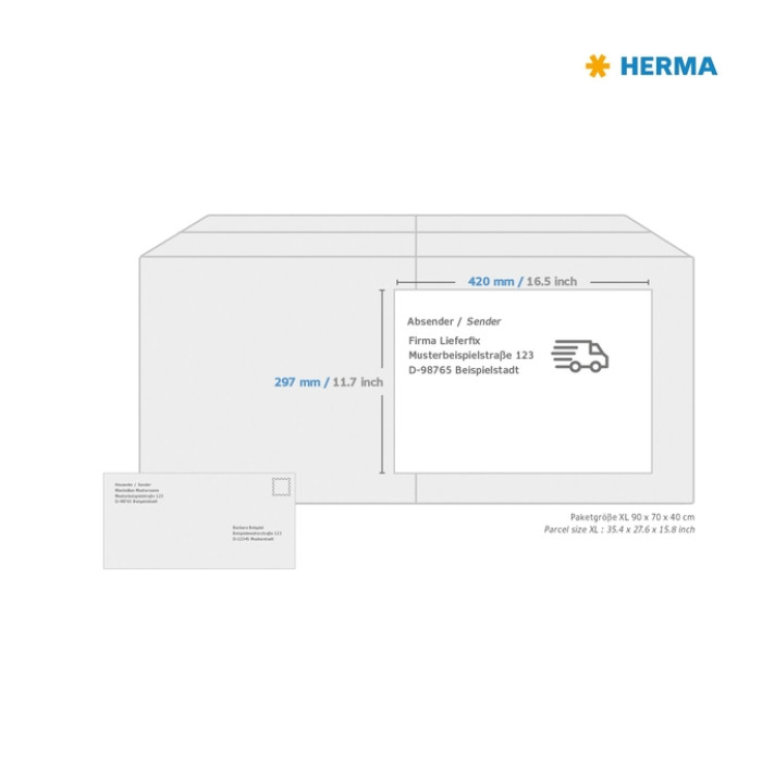 Etiket HERMA 8692 A3 420x297mm 100 stuks