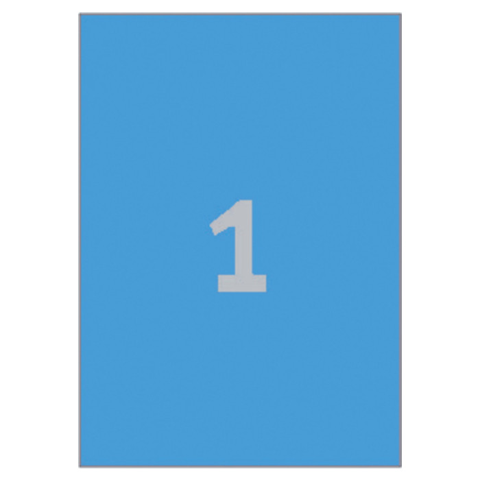 Etiket Avery 3471 210x297mm A4 blauw 100 stuks