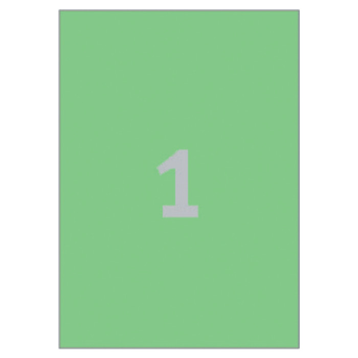 Etiket Avery 3472 210x297mm A4 groen 100 stuks