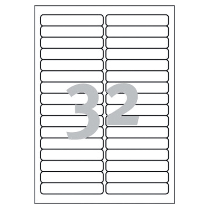 Etiket Avery L6031REV-25 96x16.9mm afneembaar wit 800 stuks