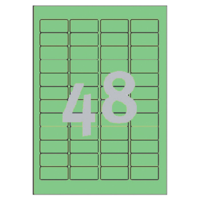 Etiket Avery L6040-20 45.7x21.2mm groen 960 stuks