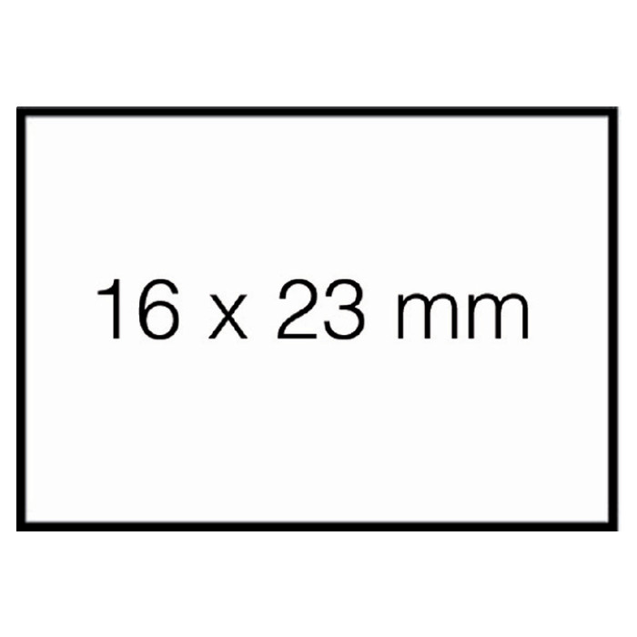 Prijsetiket 16x23mm Sato Duo 20 afneembaar wit