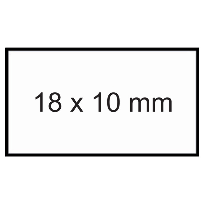 Prijsetiket 18x10mm Sato PB1 permanent wit 1000 stuks