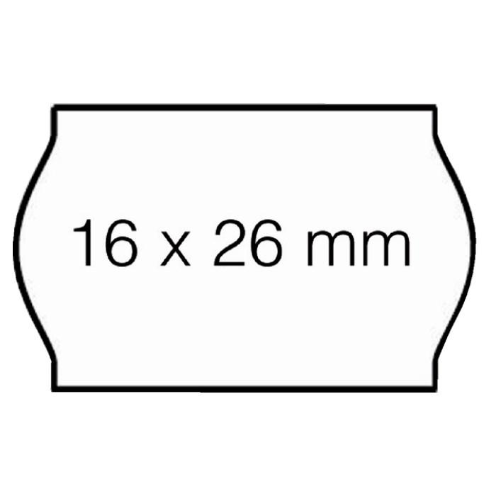 Prijsetiket 16x26mm Open-Data S14/Sato Judo permanent wit 1000 stuks