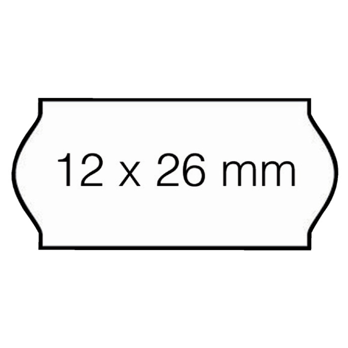 Prijsetiket 12x26mm Sato Samark wit permanent 1500 stuks