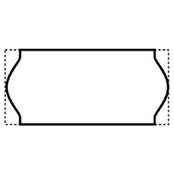 Prijsetiket 12x26mm Sato Samark wit permanent 1500 stuks