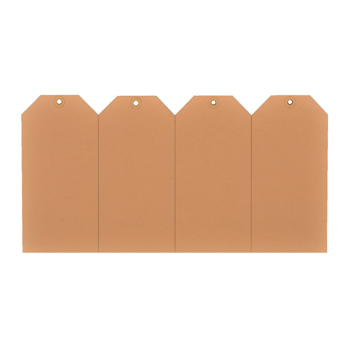 Label karton nr 6 200gr 60x120mm chamois 1000 stuks