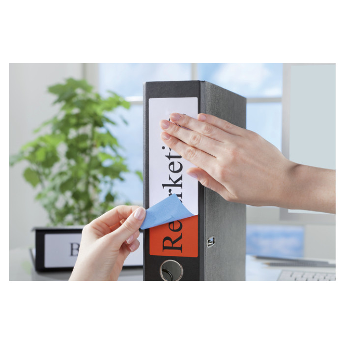 Rugetiket Avery breed 61x192mm zelfklevend wit 100 vel