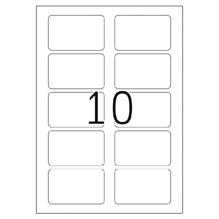 Naambadge etiket HERMA 4514 80x50mm wit 200 stuks