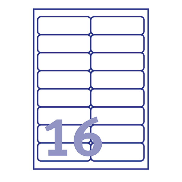 Etiket Avery J8562-25 99.1x33.9mm transparant 400 stuks