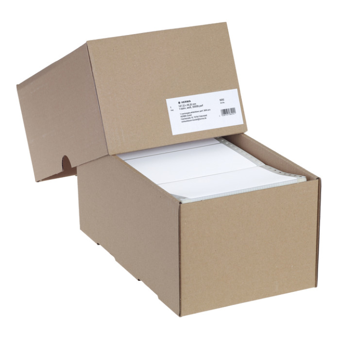 Etiket HERMA 8292 147.3x99.2mm 1-baans wit 3000 stuks