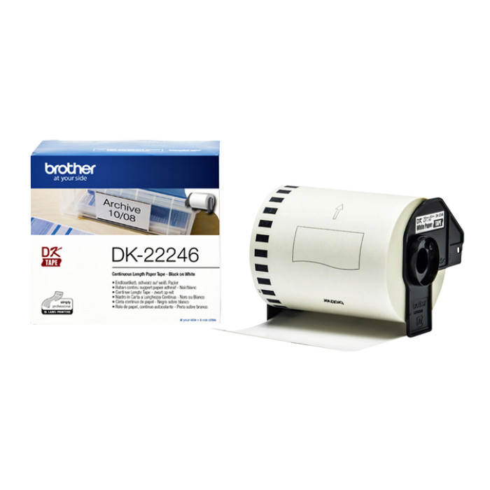 Etiket Brother DK-22246 doorlopend 103mm 1 rol á 30m wit