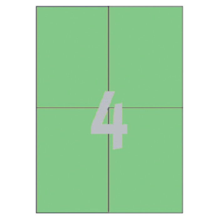 Etiket Avery 3458 105x148mm A6 groen 400 stuks