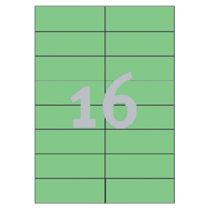 Etiket Avery 3454 105x37mm groen 1600 stuks