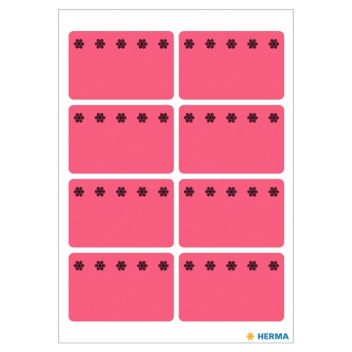 Etiket HERMA 3772 26x40mm diepvries rood 48 stuks
