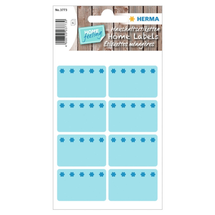 Etiket HERMA 3773 26x40mm diepvries blauw 48 stuks
