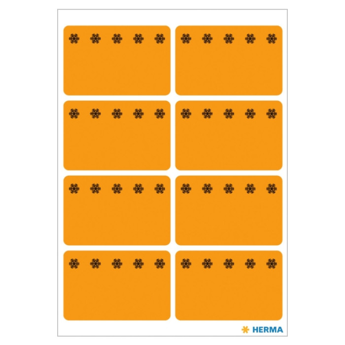 Etiket HERMA 3774 26x40mm diepvries oranje 48 stuks