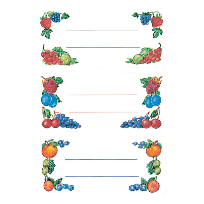 Etiket HERMA 3784 keuken fruit