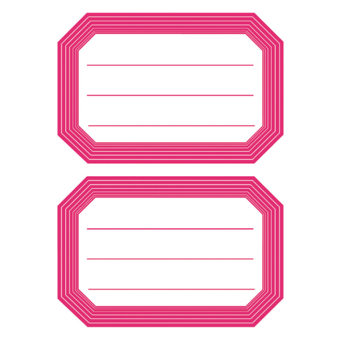 Etiket HERMA 5712 82x55mm schrift rode rand 12 stuks