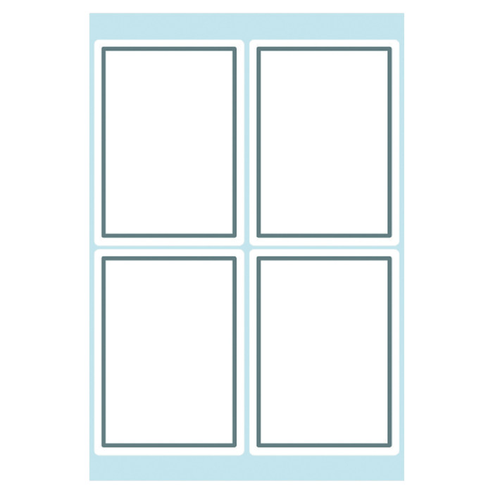 Etiket HERMA 5713 40x55mm schrift grijs kader 24 stuks