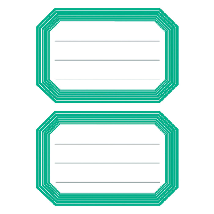 Etiket HERMA 5716 82x55mm schrift groene rand 12 stuks