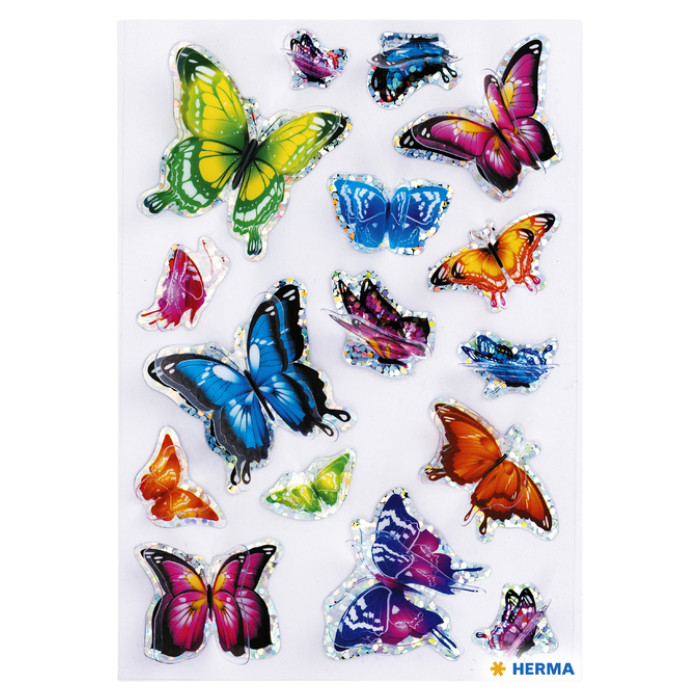 Etiket HERMA 15515 vlinder 3D vleugeleffect