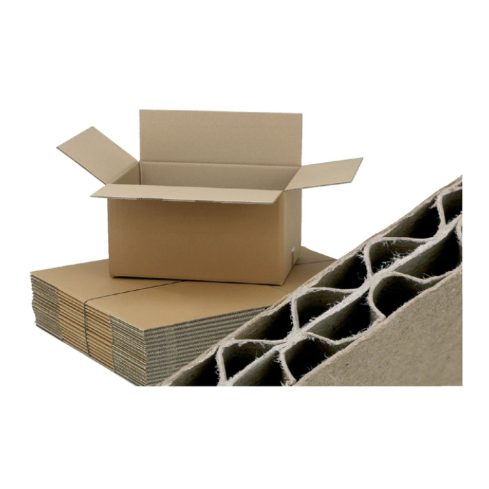 Amerikaanse vouwdoos CleverPack 486x386x386mm BC-golf bruin 5 stuks