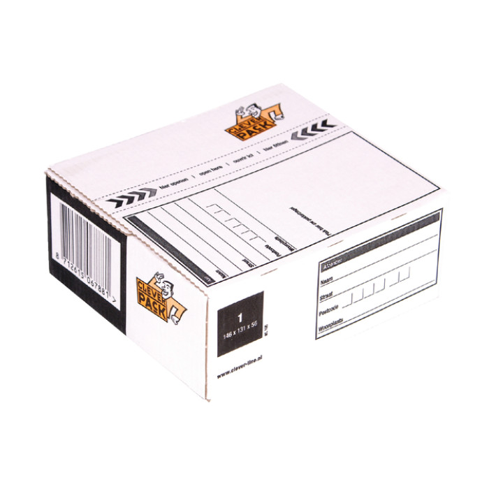 Postpakketbox 1 CleverPack 146x131x56mm wit