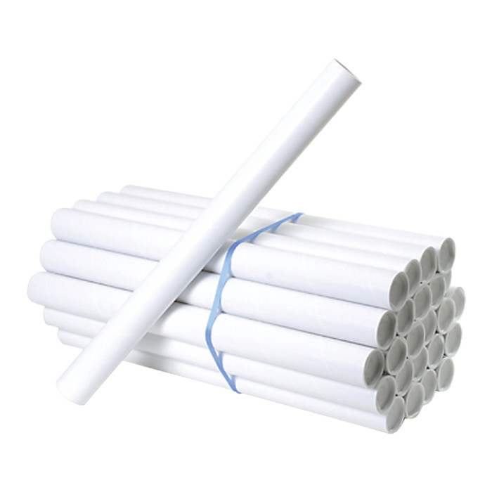 Verzendkoker CleverPack A1 650x50x1.5 met doppen wit pak à 20 stuks