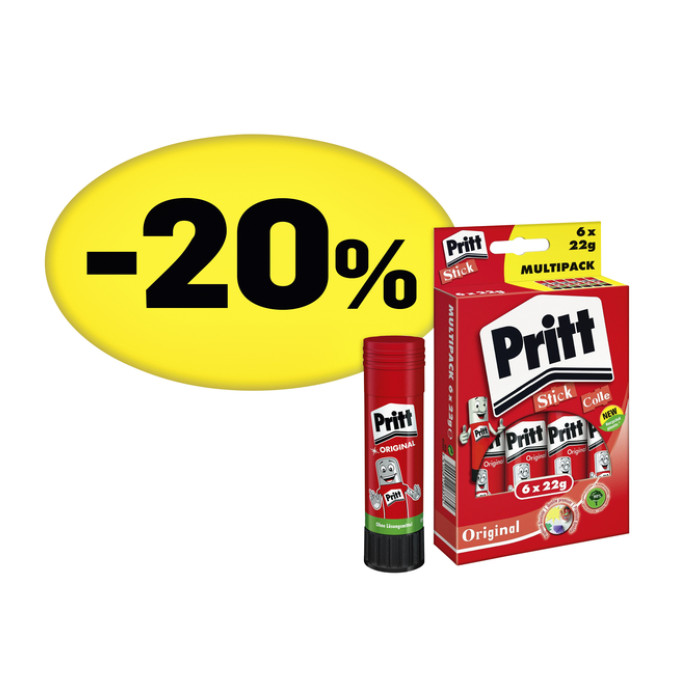 Lijmstift Pritt Stick Original 22gr promopack