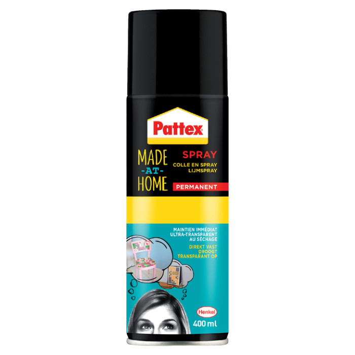 Lijmspray Pattex hobby spuitbus permanent 400ml