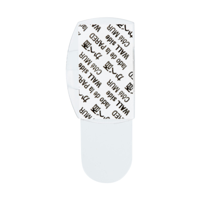 Kabelklem Command rond incl bevestigingsstrips transparant 4 stuks