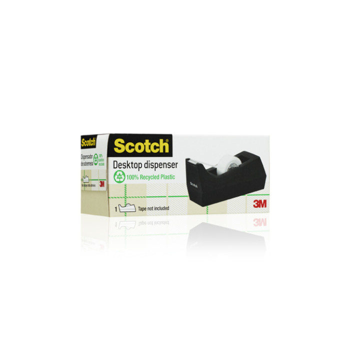 Plakbandhouder Scotch C38 verzwaard zwart