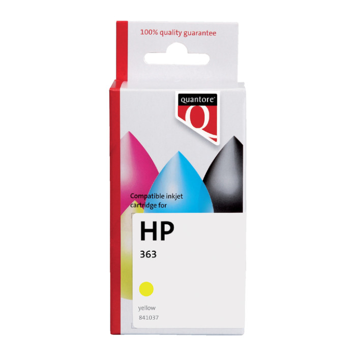 Inktcartridge Quantore alternatief tbv HP C8773EE 363 geel
