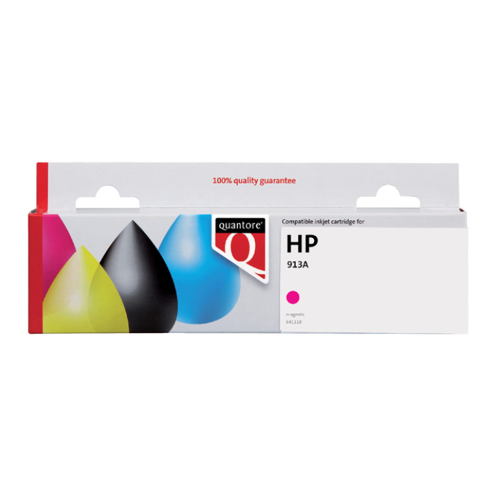 Inktcartridge Quantore alternatief tbv HP F6T78AE 913A rood