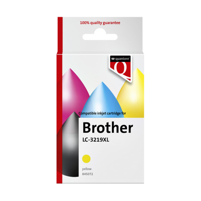 Inktcartridge Quantore alternatief tbv Brother LC-3219XL geel