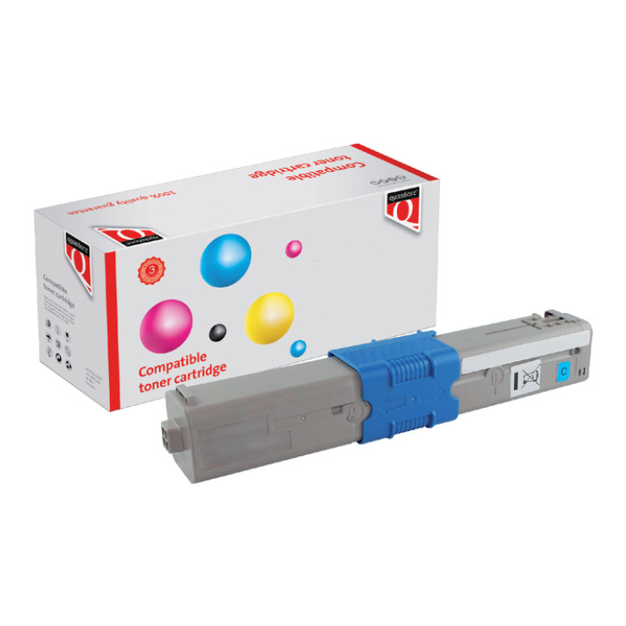 Toner Quantore alternatief tbv Oki 44469706 blauw