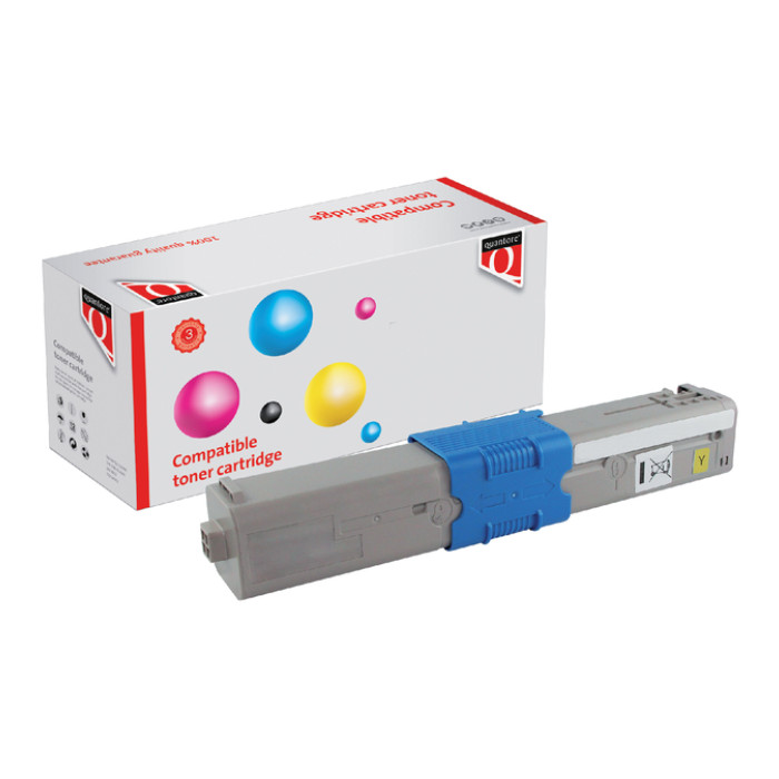 Toner Quantore alternatief tbv Oki 44973533 geel