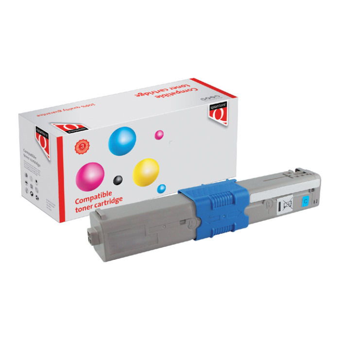 Toner Quantore alternatief tbv Oki 44973535 blauw